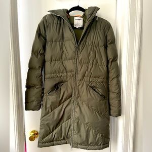 Mammut mid length down jacket with hood